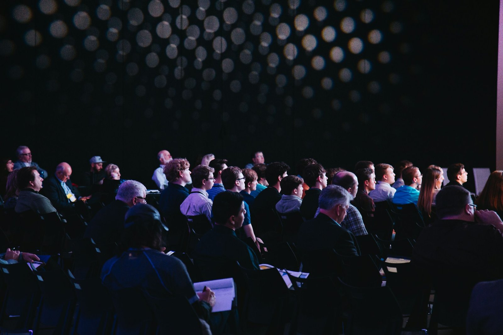 Audience seated at a conference session